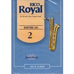 D'Addario Royal by D'Addario RLB1020 Baritone Saxophone Reeds Box Of 10 (Strength 2)