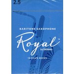 DADDARIO Rico Royal RLB1025 Baritone Sax Reeds Box Of 10 (Strength 2.5)