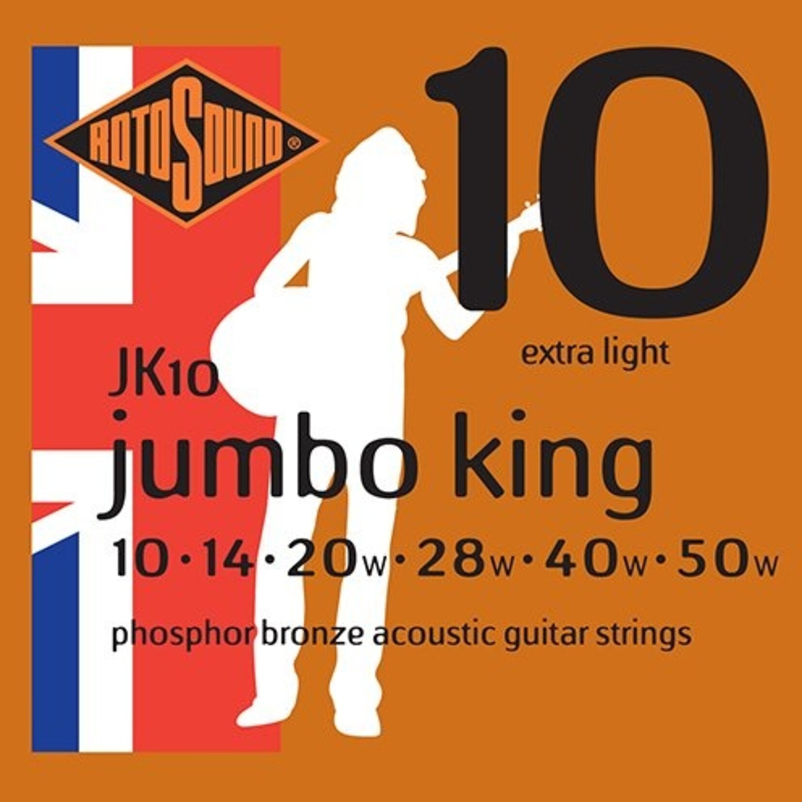 Rotosound JK10 Jumbo King Acoustic Guitar Strings (10-50)