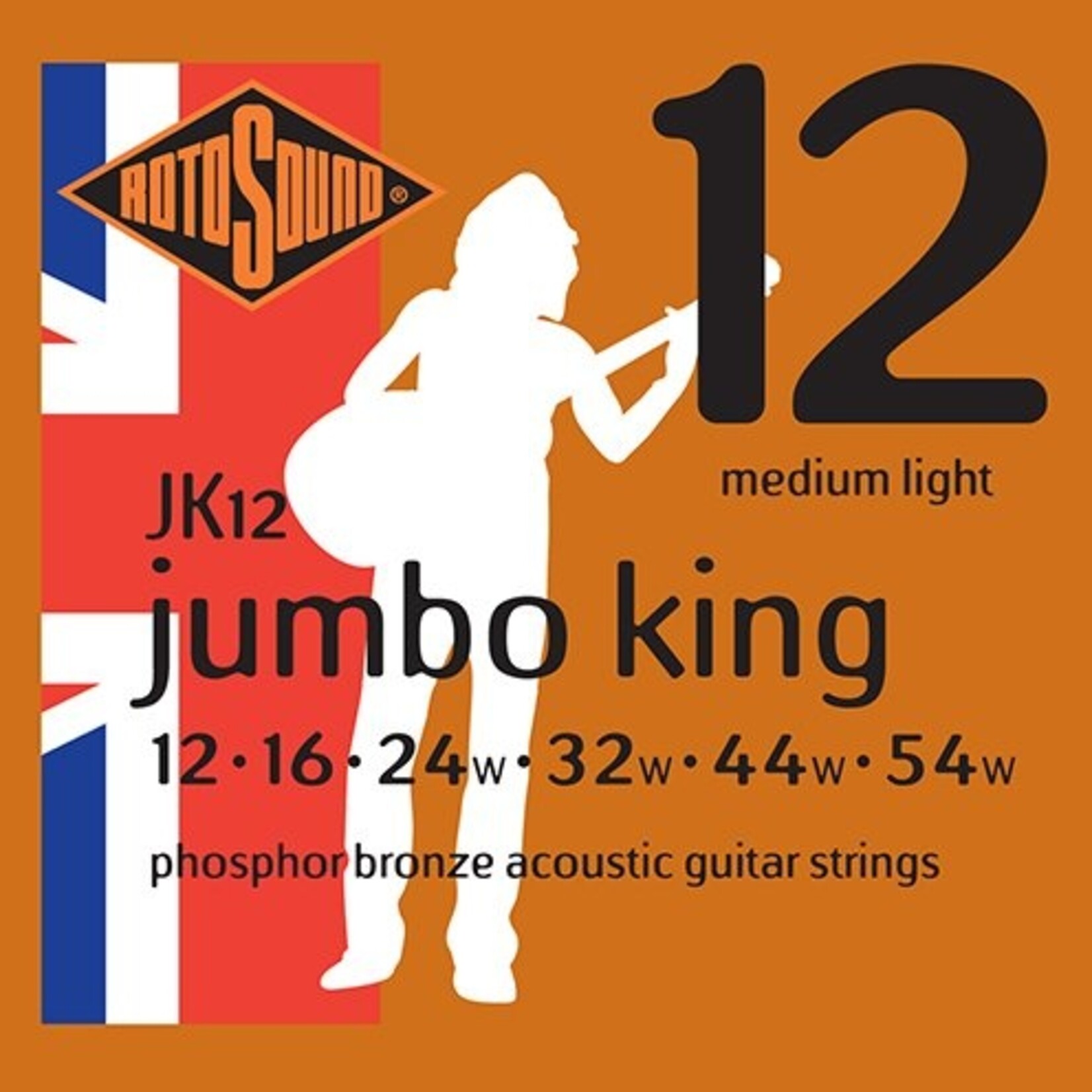 Rotosound JK12 Jumbo King Acoustic Guitar Strings (12-54)