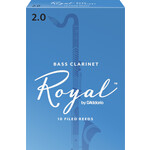 D'Addario Woodwinds Royal by D'Addario Bass Clarinet Reeds Strength 2 10-pack