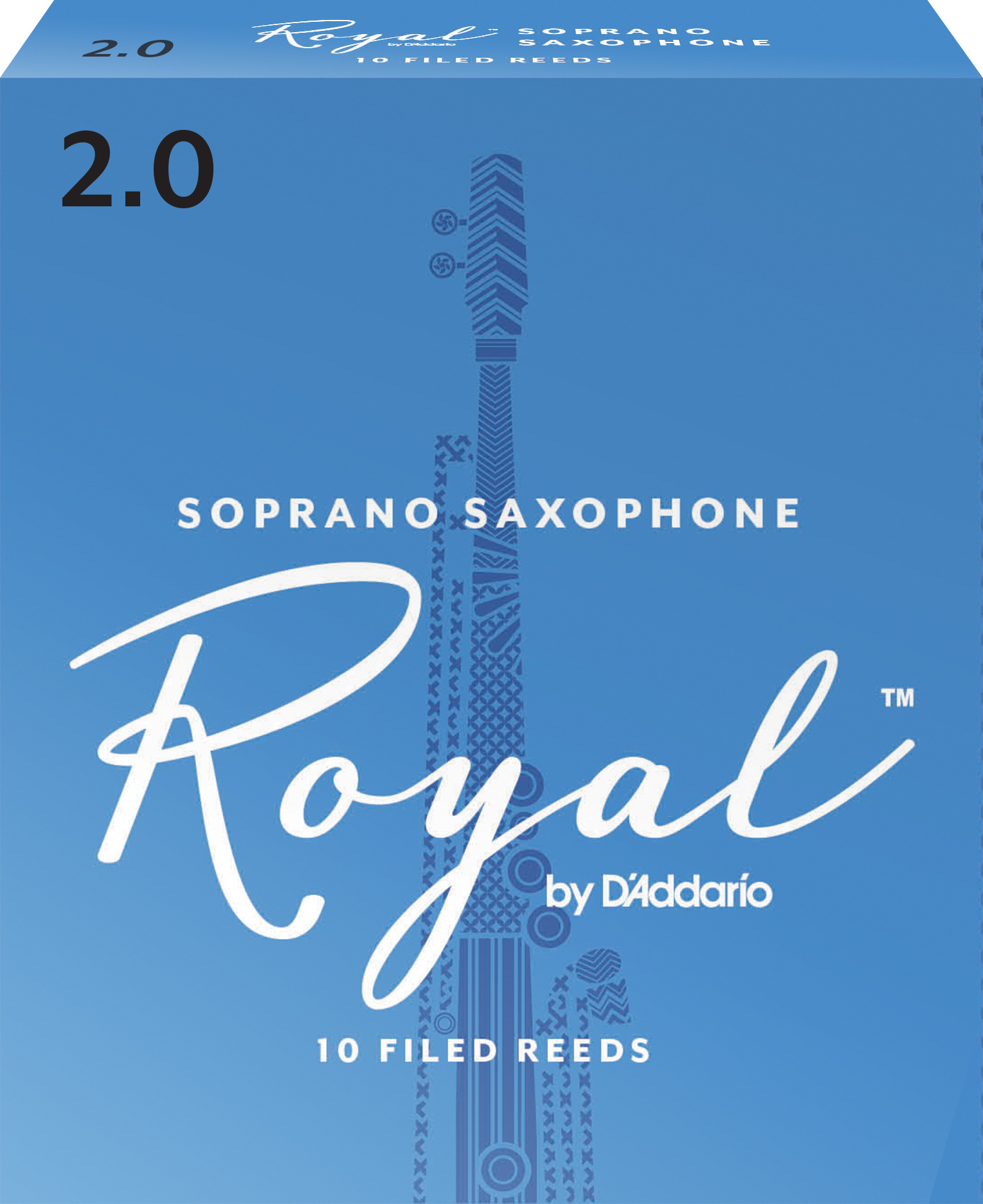 Royal by D'Addario Soprano Sax Reeds, Strength 2, 10-pack