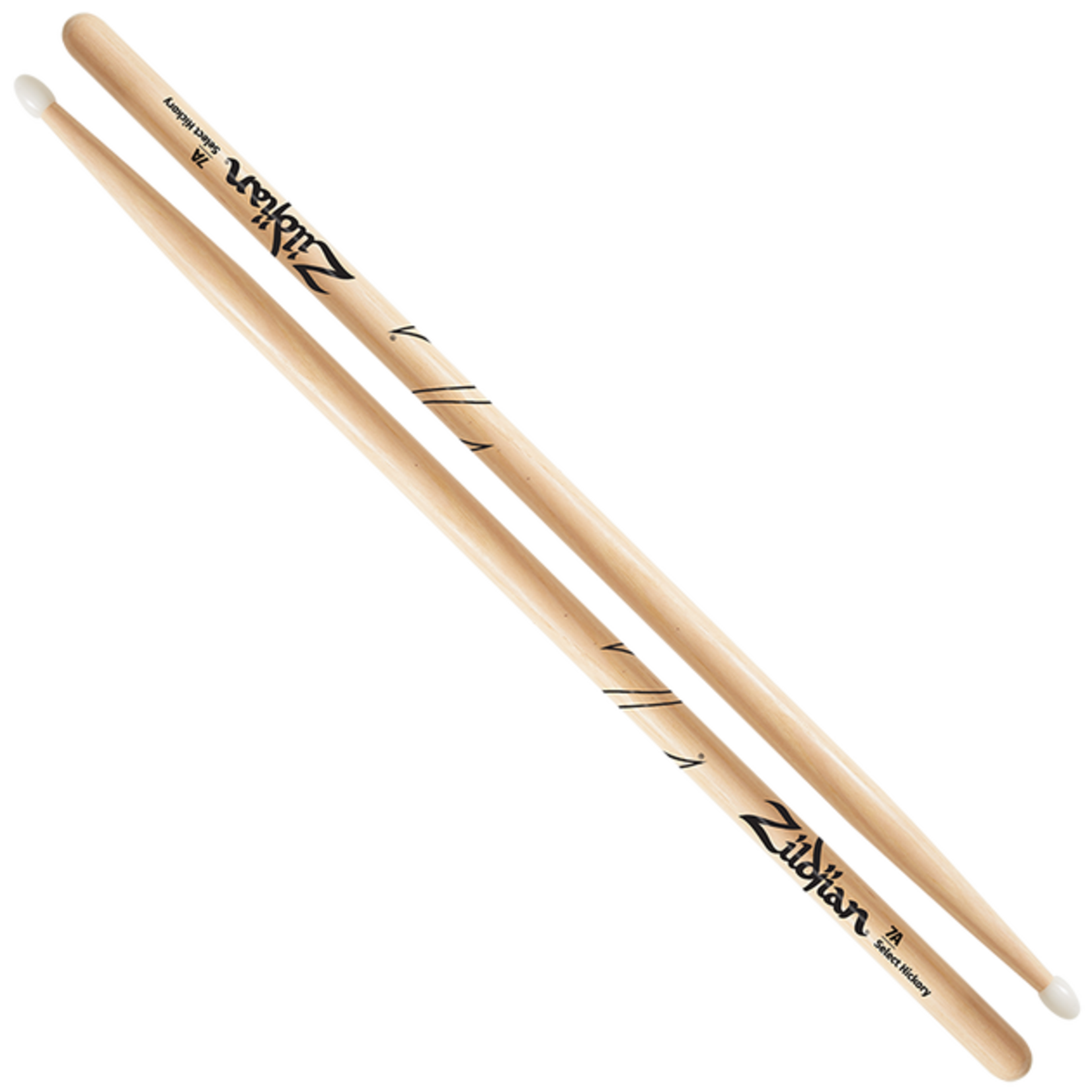 Zildjian Select Hickory 7AN Nylon Tip Drumsticks