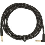 FENDER Fender Deluxe Series 10' Straight/Angle Instrument Cable-Black Tweed