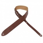 Levy's Levy's M12-BRN 2" Chrome-tan Leather Guitar Strap Brown