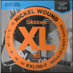 D'Addario D'Addario EXL110-7 Nickel Wound 7-String Regular Light .010-.059