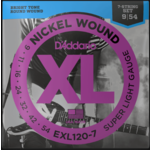 D'Addario D'Addario EXL120-7 Nickel Wound Super Light Gauge 7 String 9-54