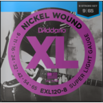 DADDARIO D'Addario EXL120-8 Nickel Wound 8-String Super Light .009-.065