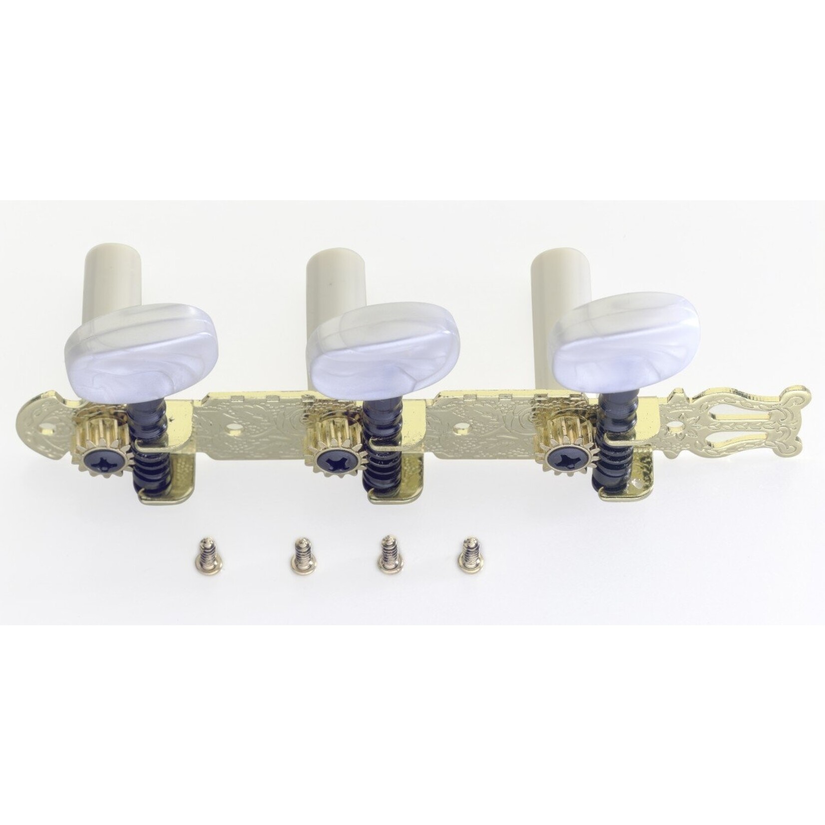 Stagg 3 On a Side Classical Guitar Tuning Machines-Gold