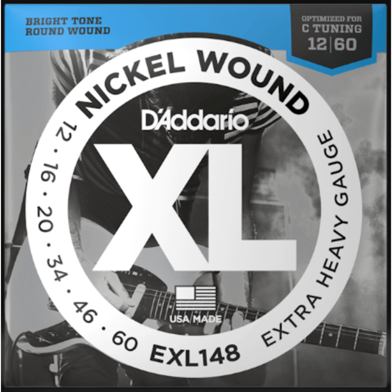 D'Addario EXL148 12-60 Extra Heavy Electric Guitar Strings