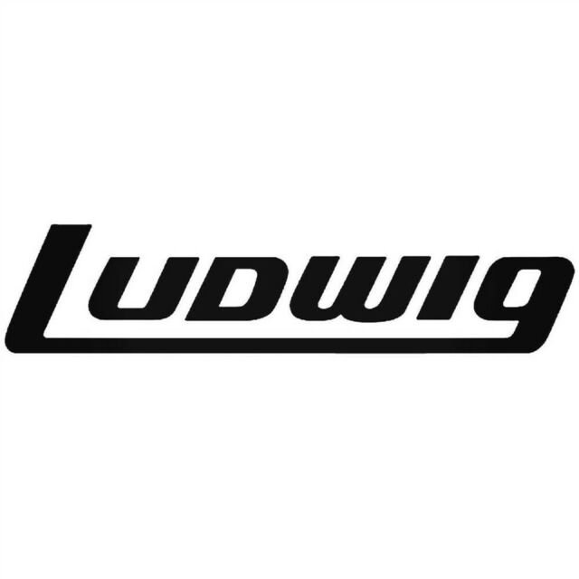 Ludwig P0414B 13 Inch Block Logo Bass Drum Vinyl Decal - Black