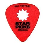 Cleartone Star Picks .50mm Guitar Picks 12 Pack - Red