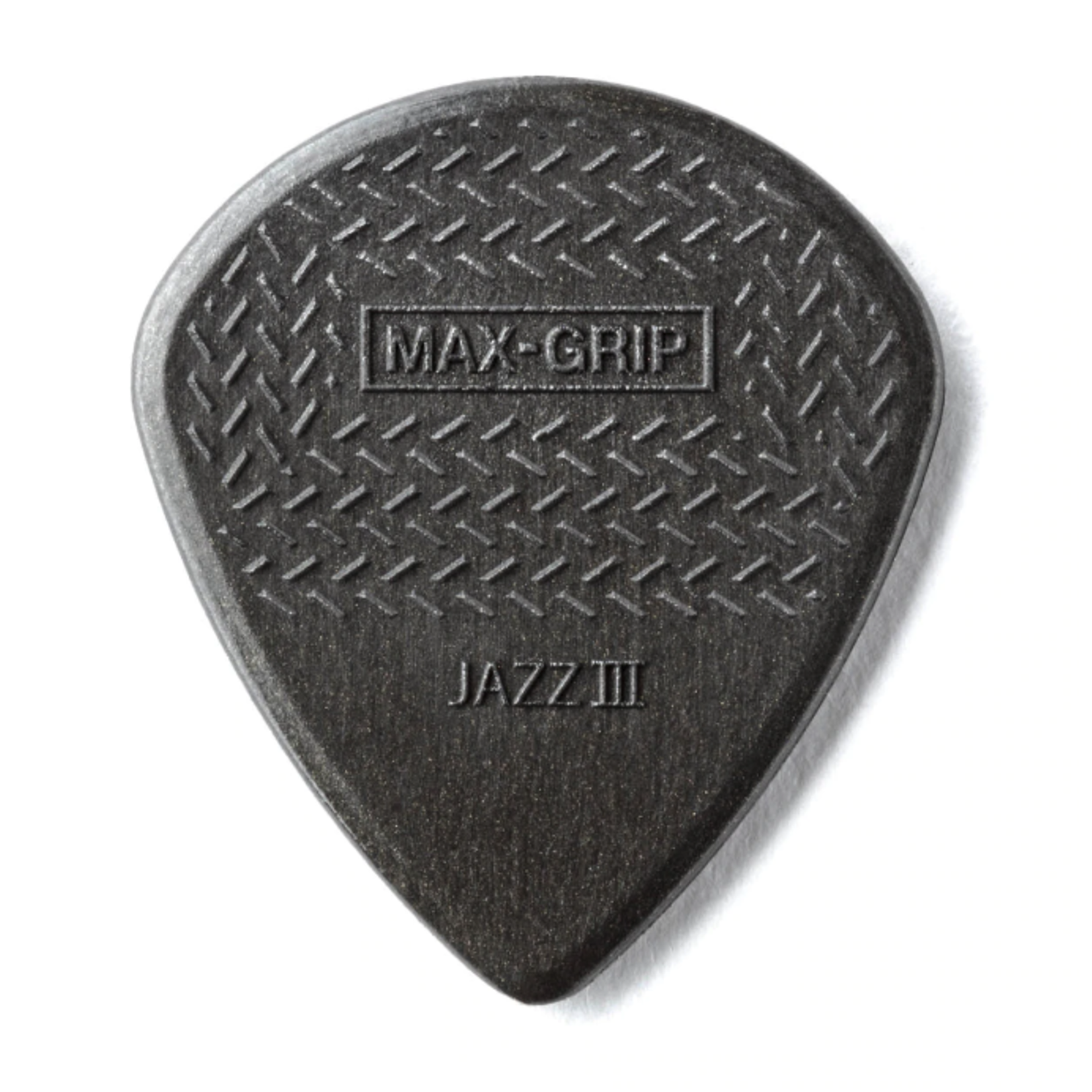 Dunlop 471P3C Carbon Fiber Max-Grip Jazz III Black Guitar Picks-6 Pack