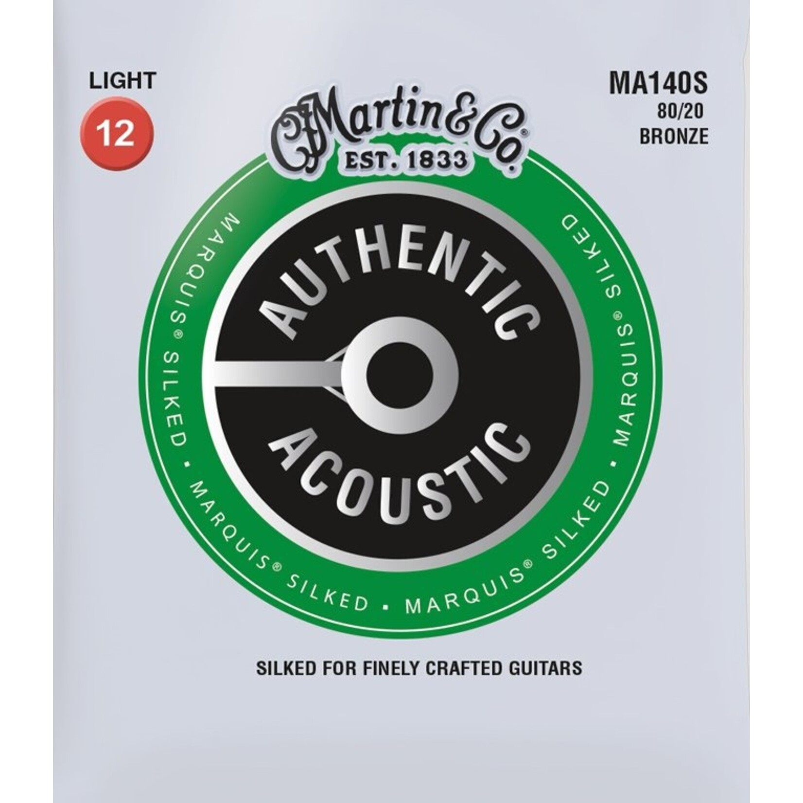 Martin M140S Marquis 80/20 Light Acoustic Guitar Strings .012-.054