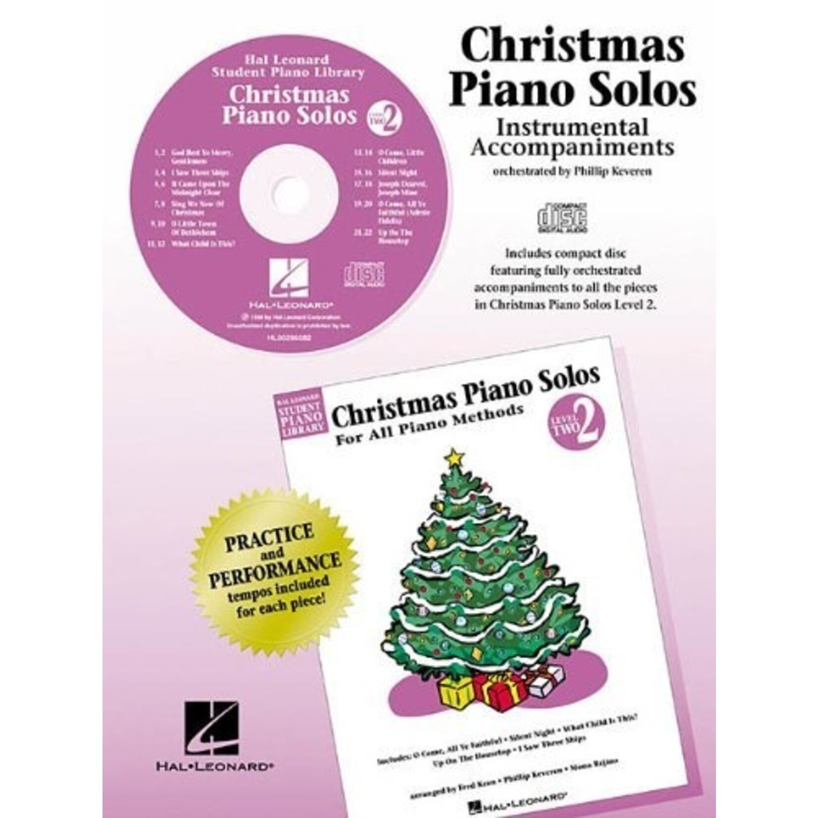 Hal Leonard Student Piano Library Christmas Piano Solos Level 2 Instrumental Accompaniments CD