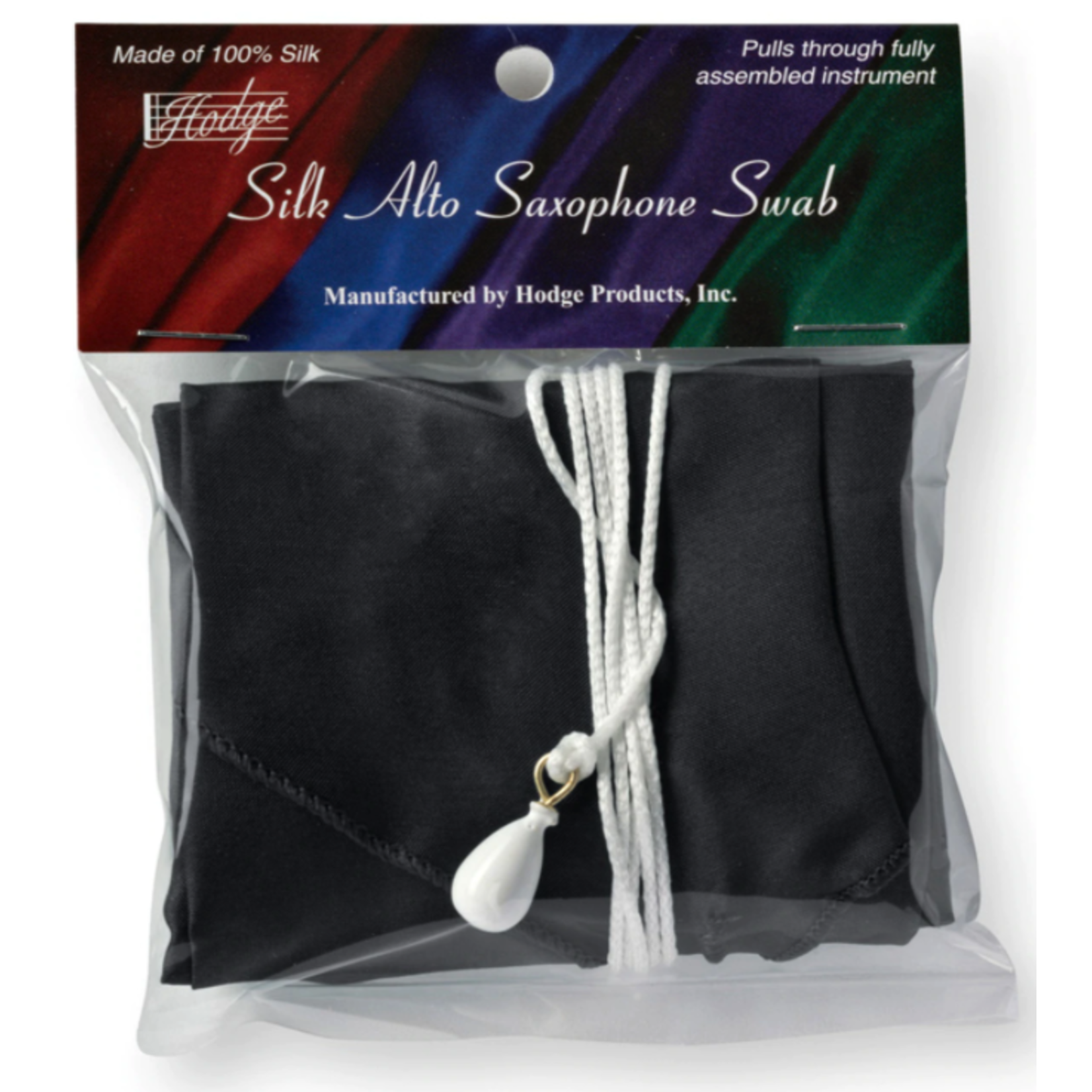 Hodge Alto Saxophone Silk Swab - Black