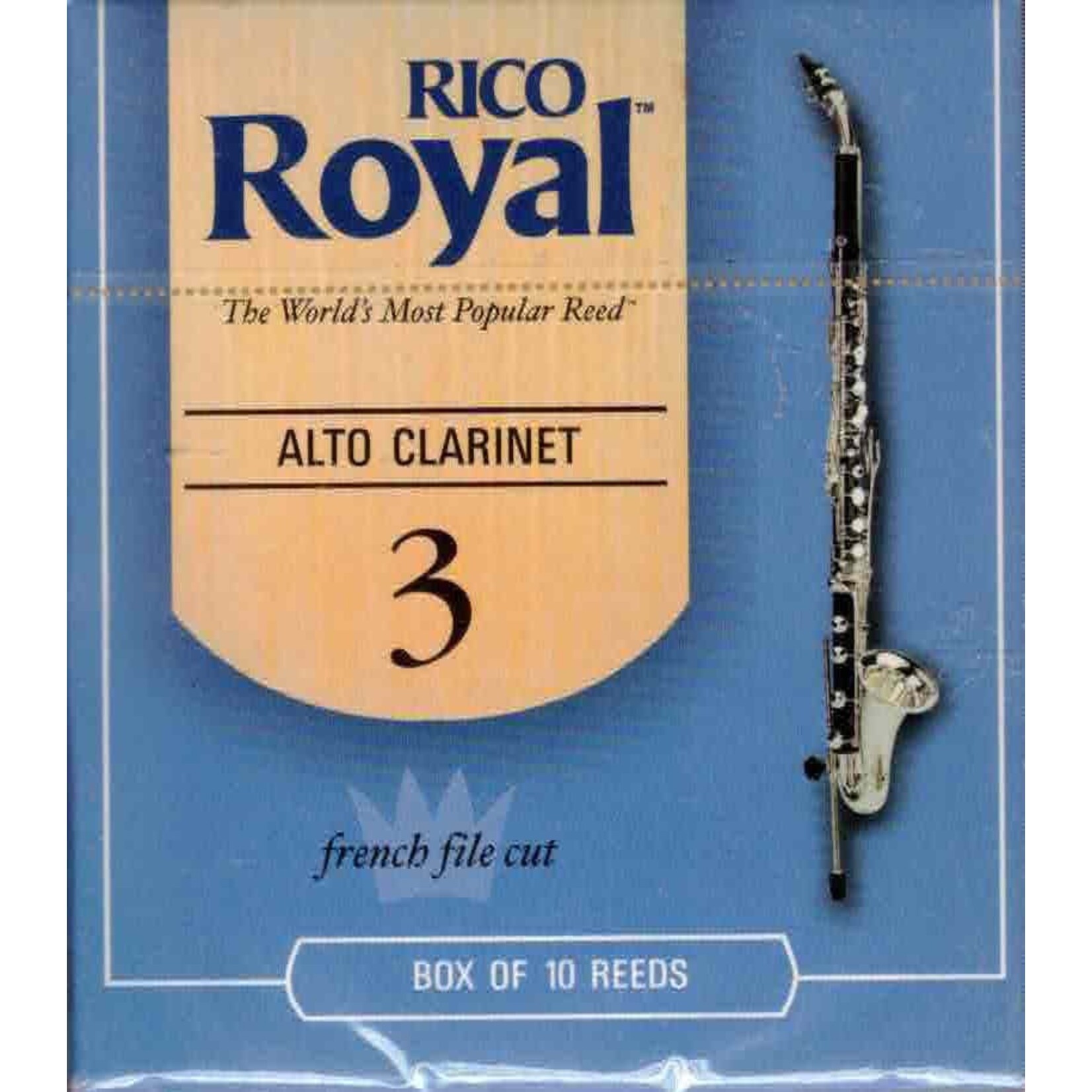 Rico Royal Alto Clarinet Reeds Box of 10 (3 Strength)