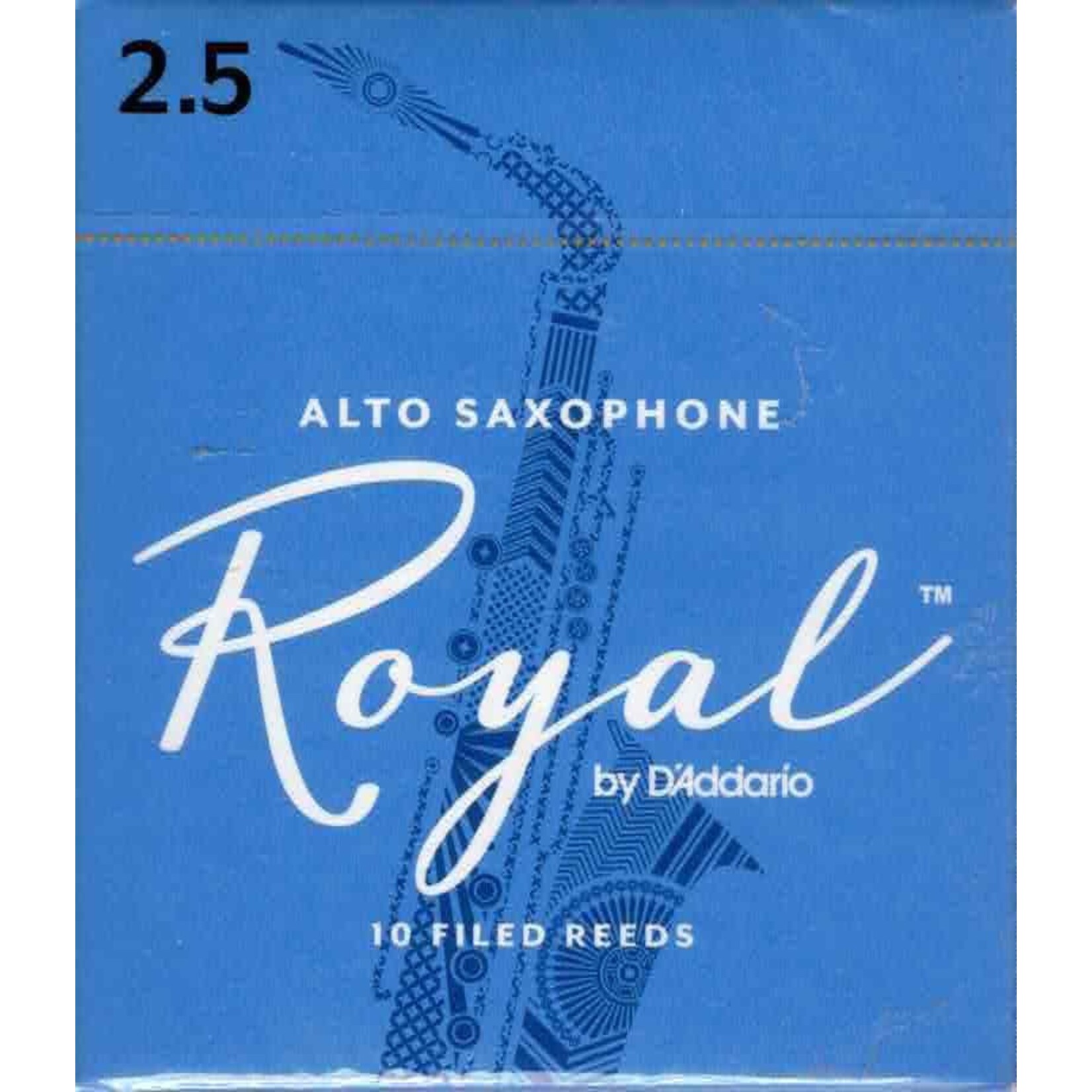 Rico Royal Alto Sax Reeds Box of 10 (2.5 Strength)