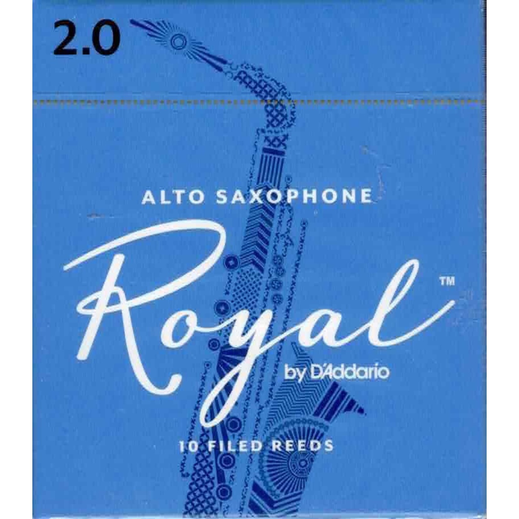 Royal by D'Addario Alto Sax Reeds Box of 10(2 Strength)