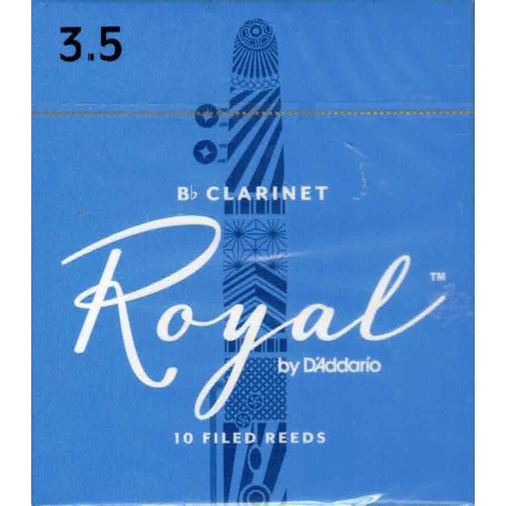 Rico Royal Bb Clarinet Reeds Box of 10(3.5 Strength)