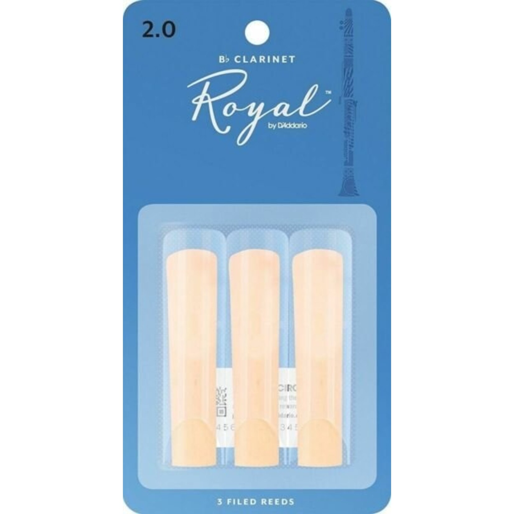 Rico Royal Clarinet Reeds 2.0 (3 Pack)
