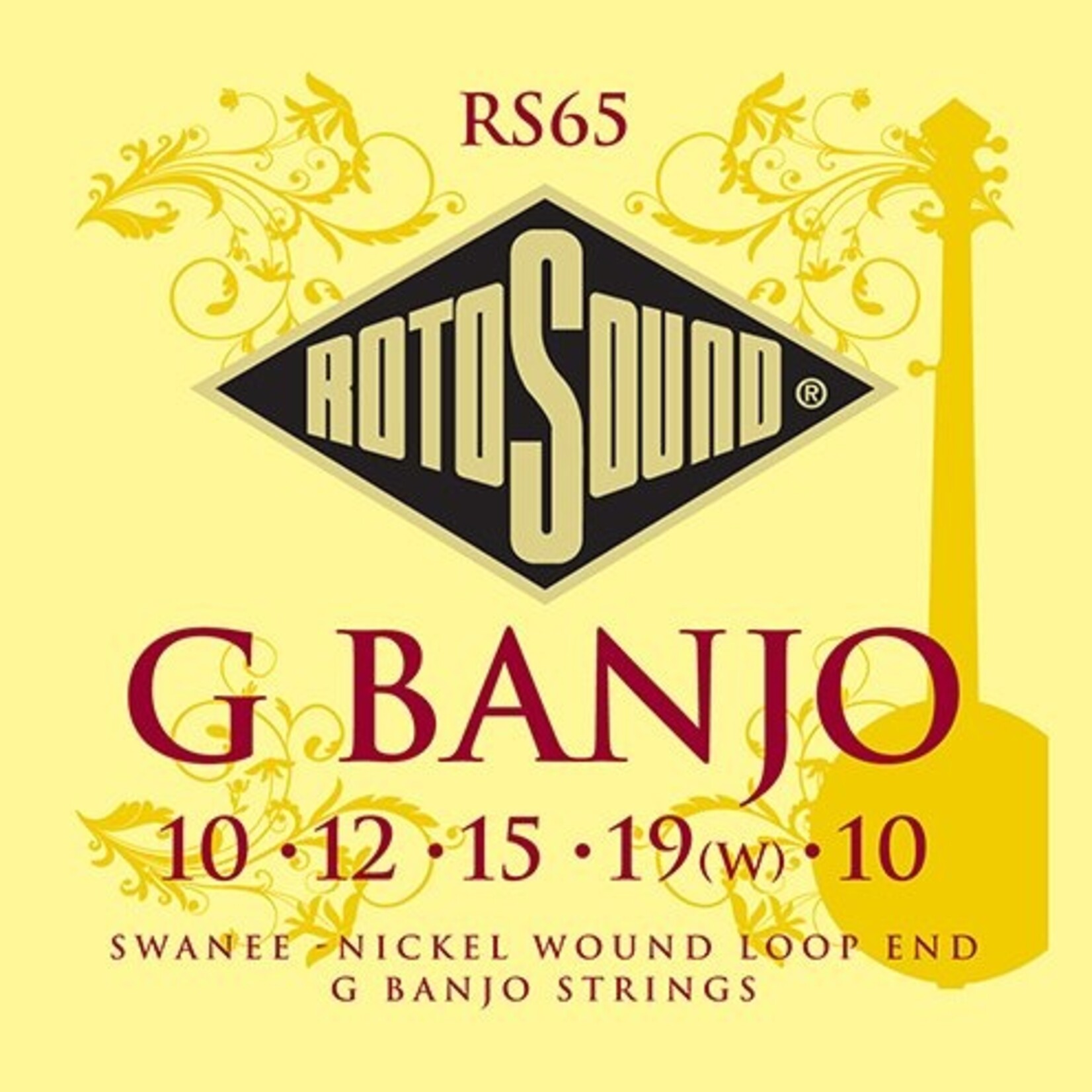Rotosound RS65 Swanee 5-String G Banjo Nickel Strings