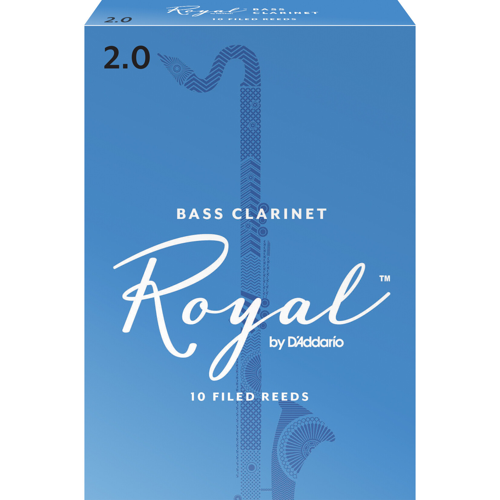 Royal by D'Addario Bass Clarinet Reeds Strength 2 10-pack