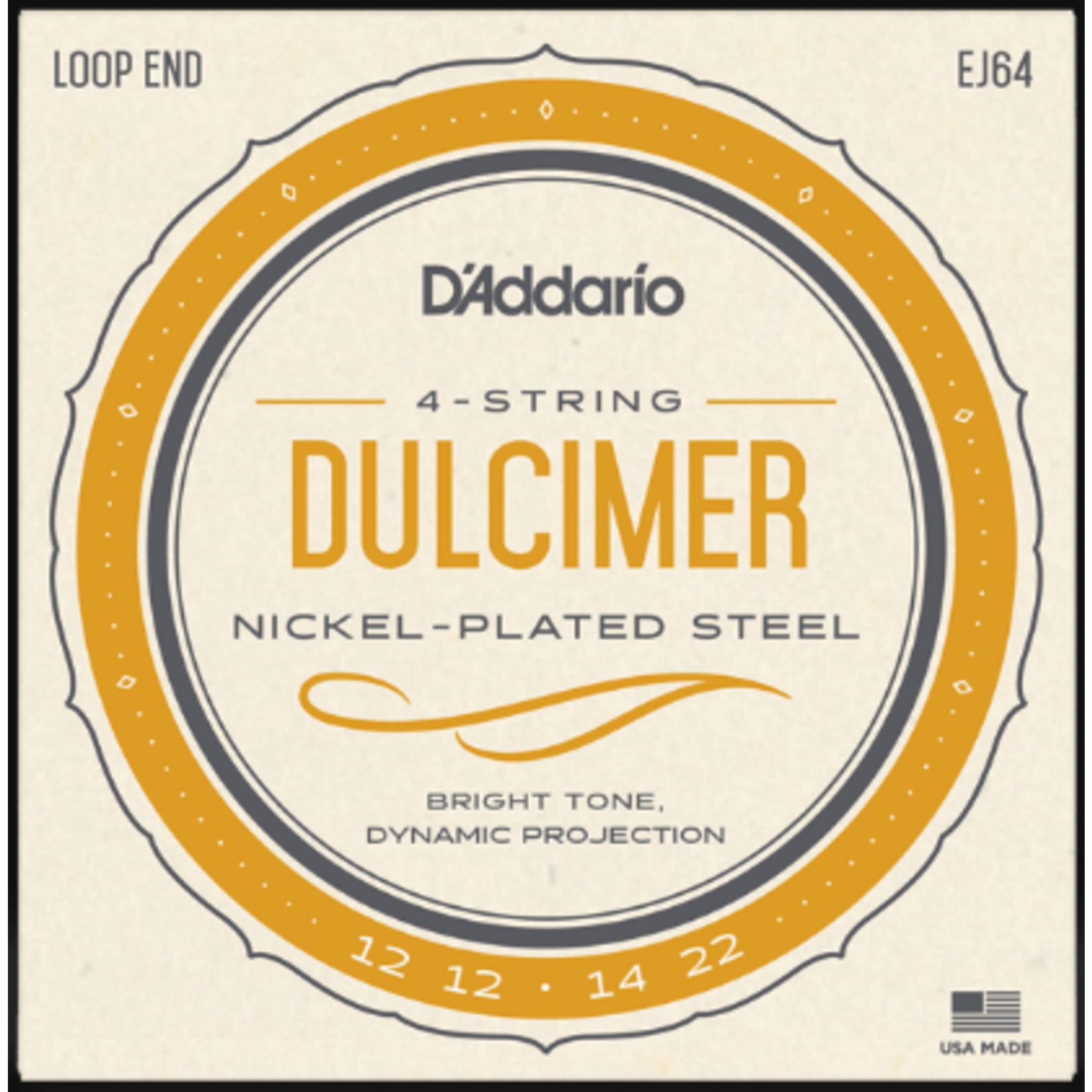 D'Addario EJ64 Nickel Wound Dulcimer Strings