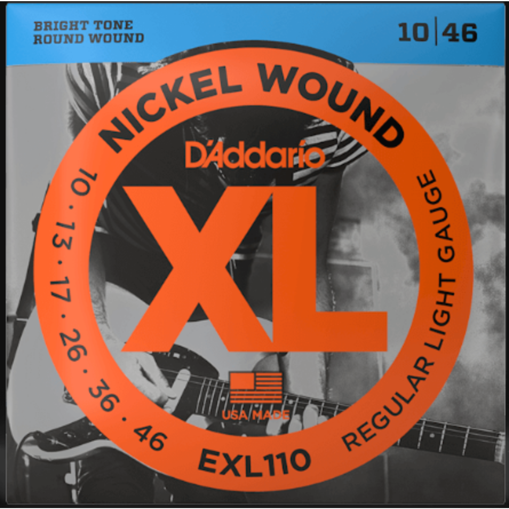 D'Addario EXL110 10-46 Nickel Wound Light Electric Guitar Strings