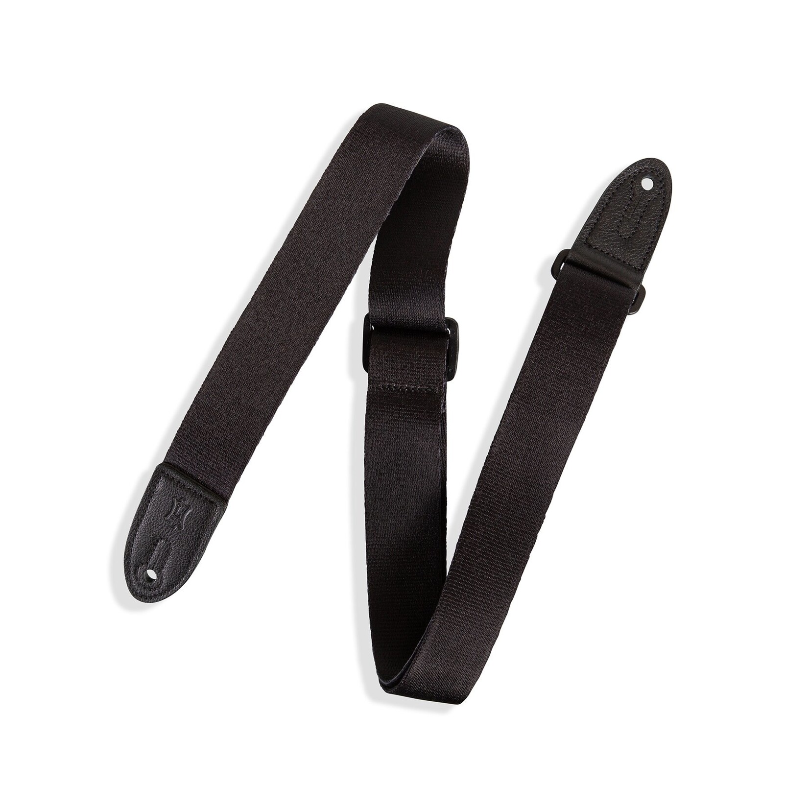 Levy's Specialty Series Basic Black 1.5" Kids Guitar Strap - Black