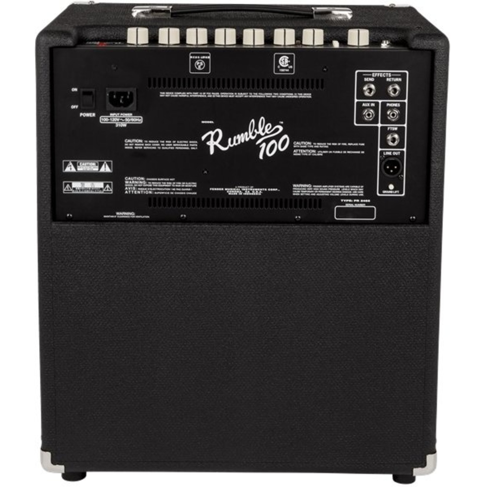 Fender Rumble 100 1x12" 100 Watt Bass Amp