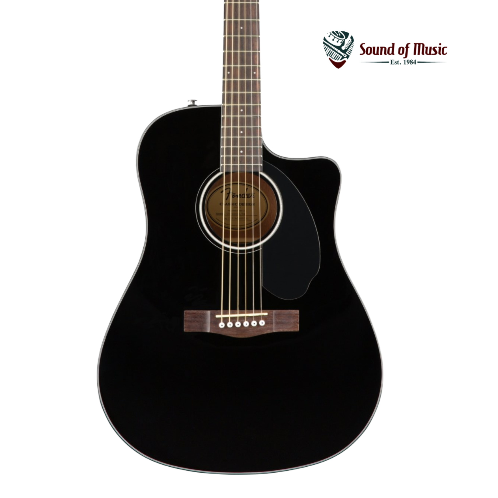 Fender CD-60SCE Acoustic-Electric Guitar - Black