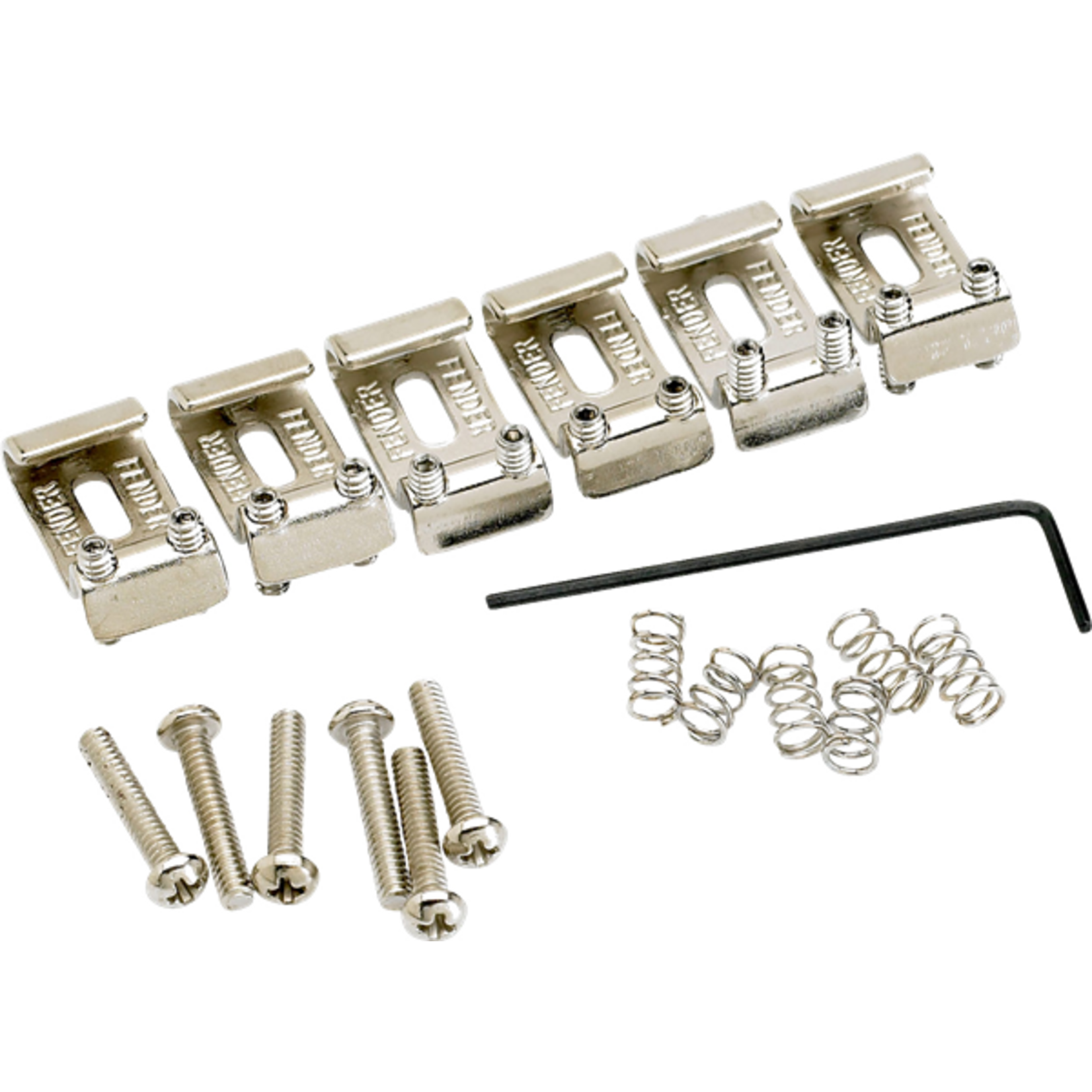 Fender American Vintage Stratocaster Bridge Saddles (6) (Nickel)
