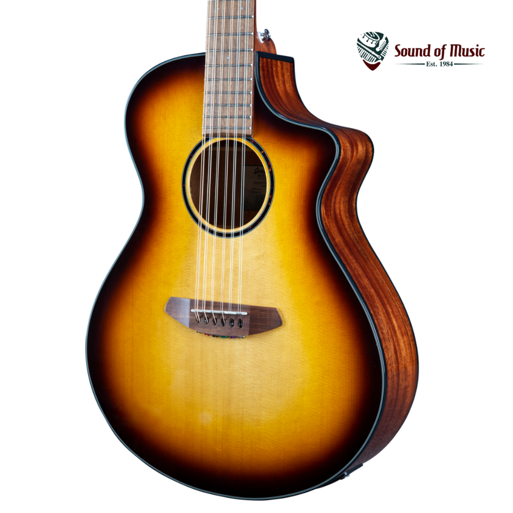 Breedlove Discovery S Concert Edgeburst 12 String CE - Sitka Spruce - African Mahogany