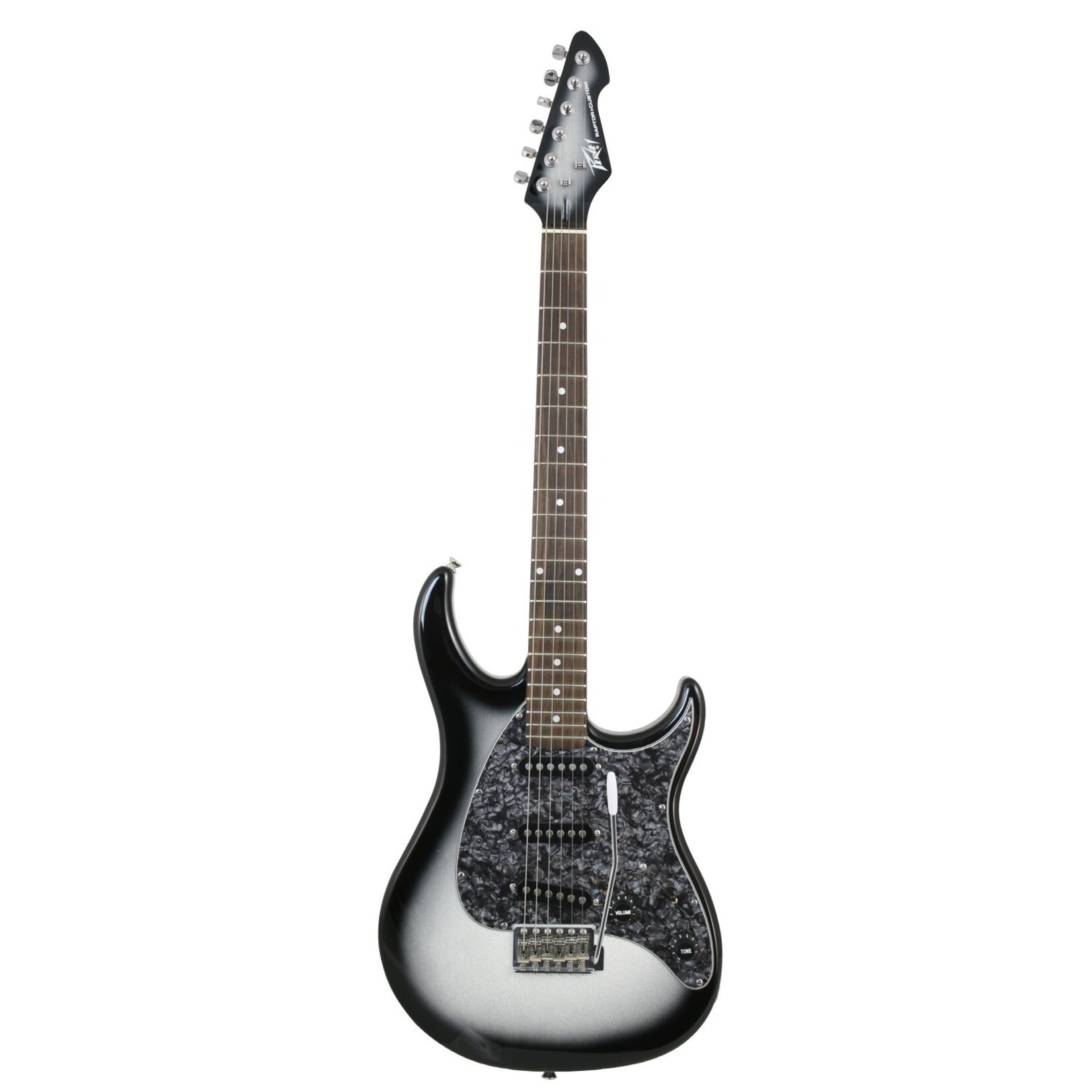 Peavey Raptor Custom 6 String Electric Guitar SSS - Silverburst