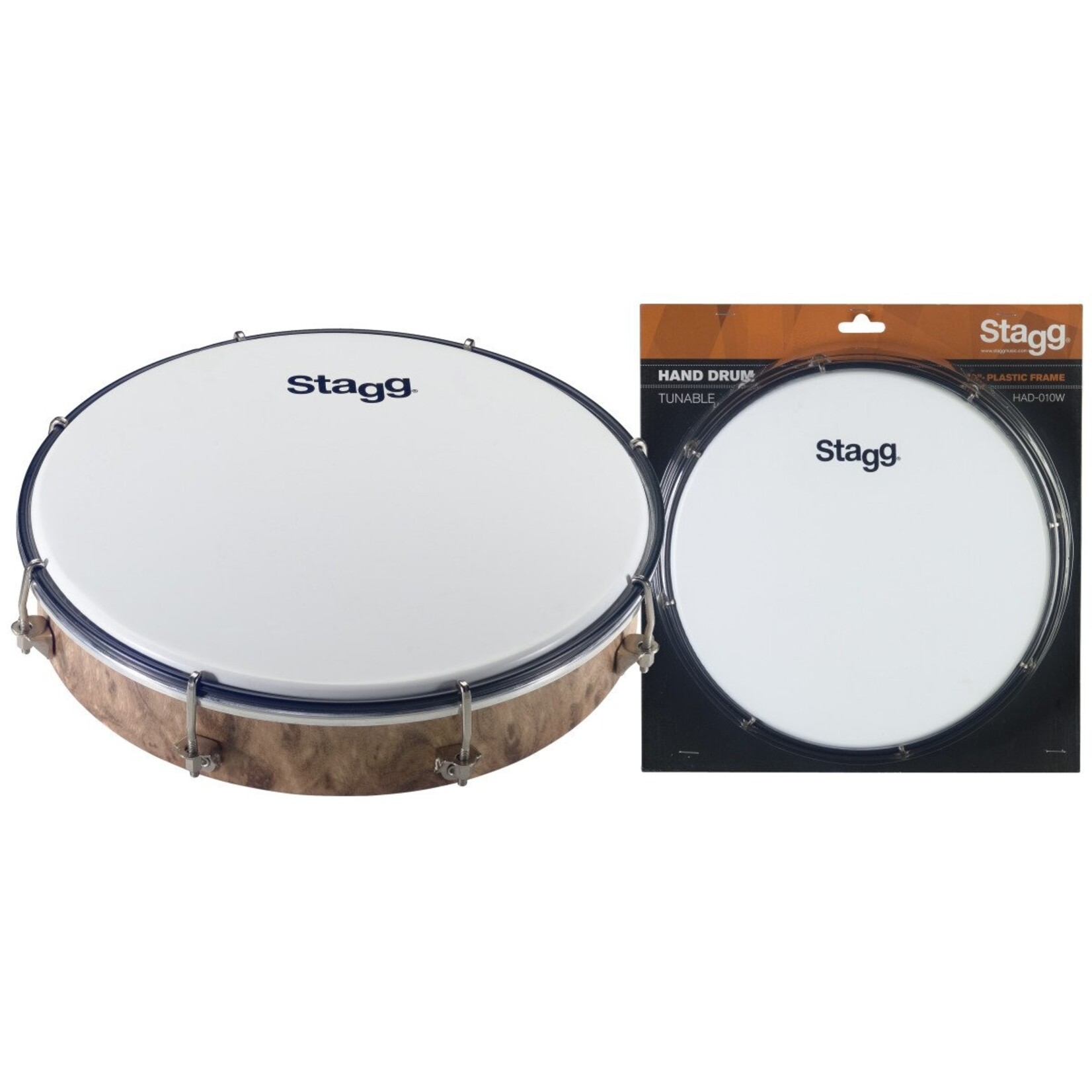Stagg HAD-010W 10" Tunable Plastic Hand-Drum