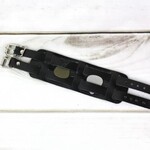 OMG Music Walker & Williams WW-BRC-BLK Semi Gloss Black Premium Leather Double Strap Quick Pick Bracelet