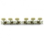 WD Music WD Music 3-On-A-Plate Steel String Tuning Machines Chrome