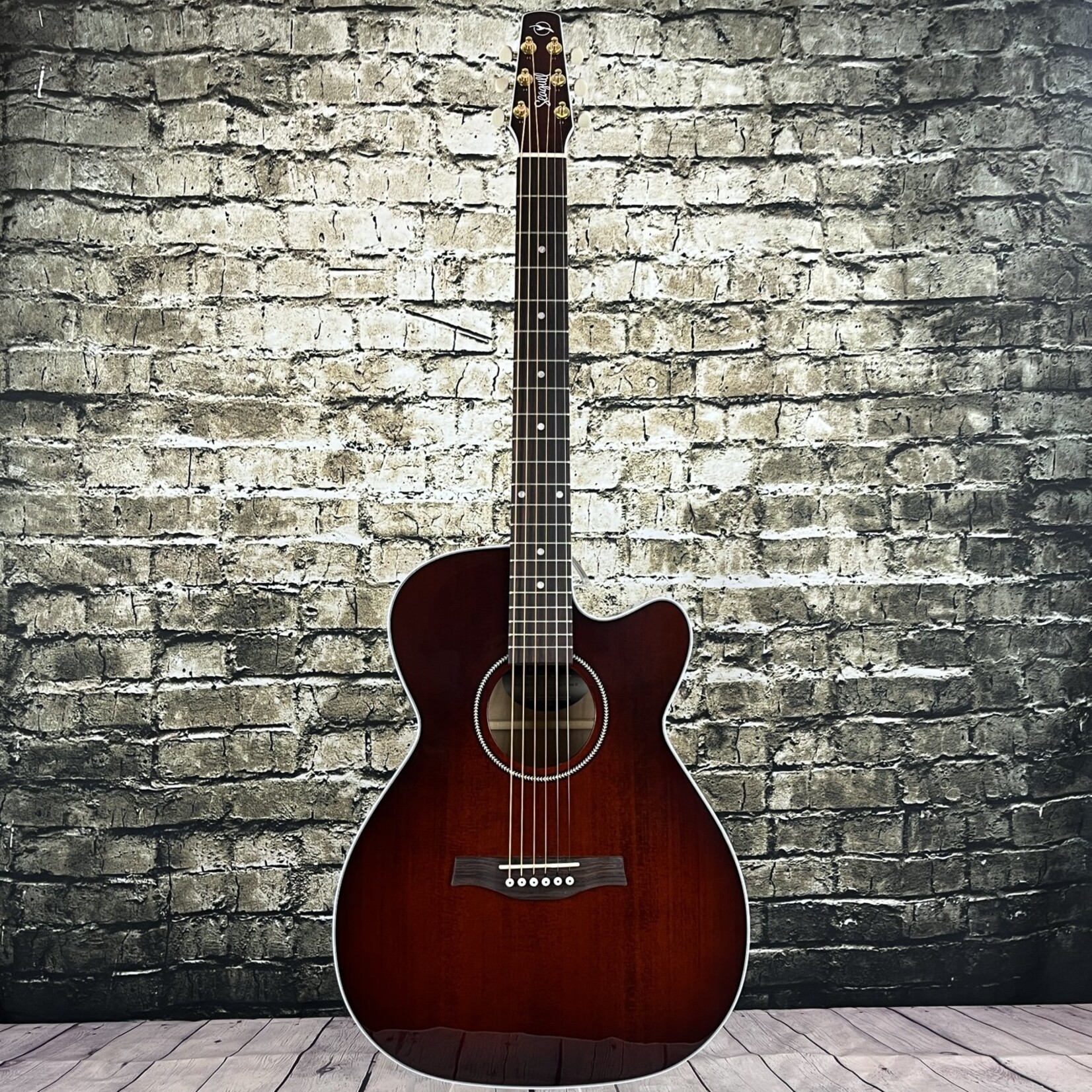 Seagull Performer CW CH Presys II Acoustic-Electric Guitar - Burnt Umber W/Bag