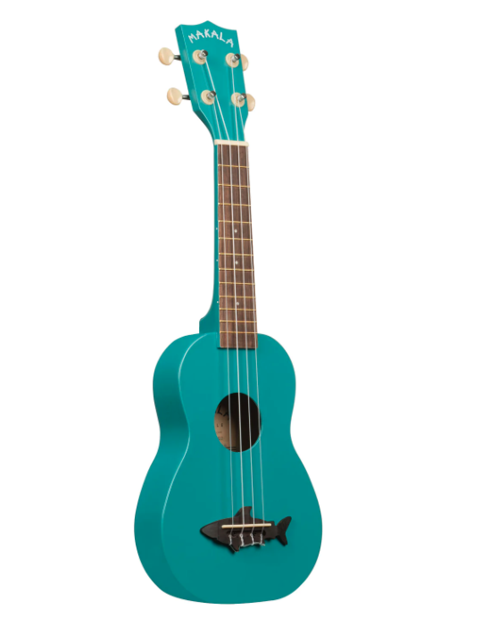 Kala MKSSBLU2006 Soprano Shark Ukulele - Mako Blue