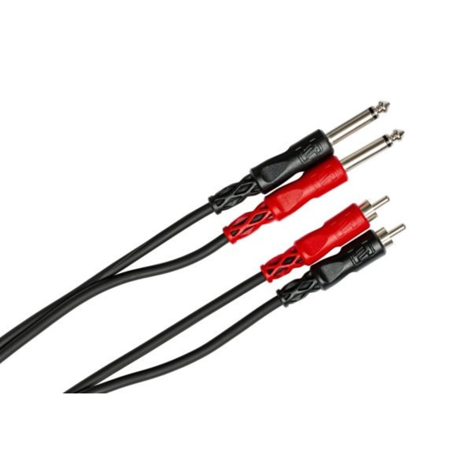 Hosa CPR206 Dual 1/4 in TS to Dual RCA - 1 M