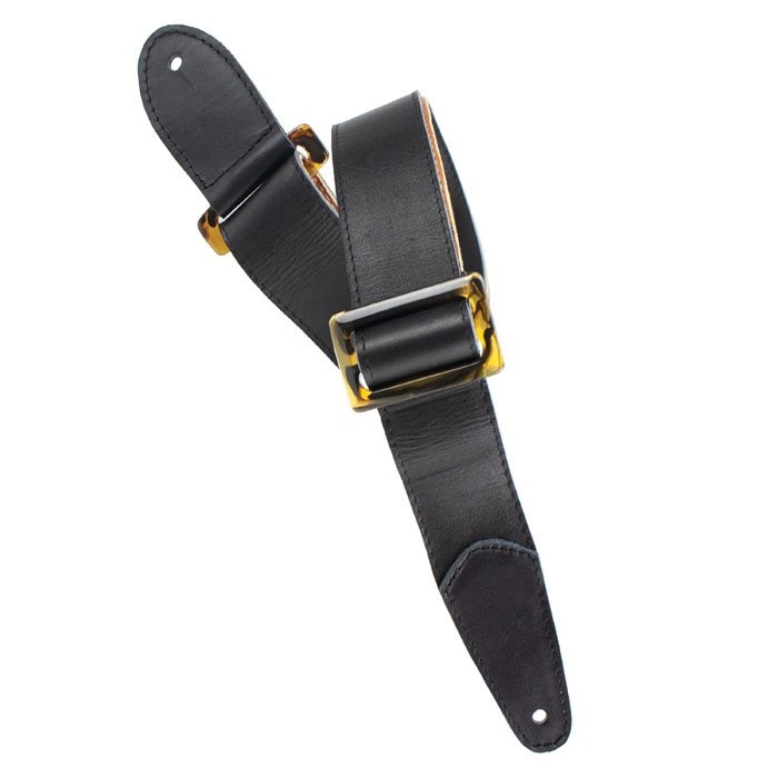 Henry Heller 2" Peruvian Leather Strap Black w/ Tort-O Triglide
