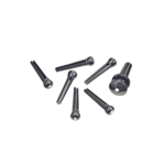 D'Addario D'Addario Injected Molded Bridge Pins with End Pin Set, IVORY W/Black Dot