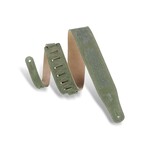 Levy's Levy's MS26CK-GRN Celtic Knot Emboss Guitar Strap - Green Suede