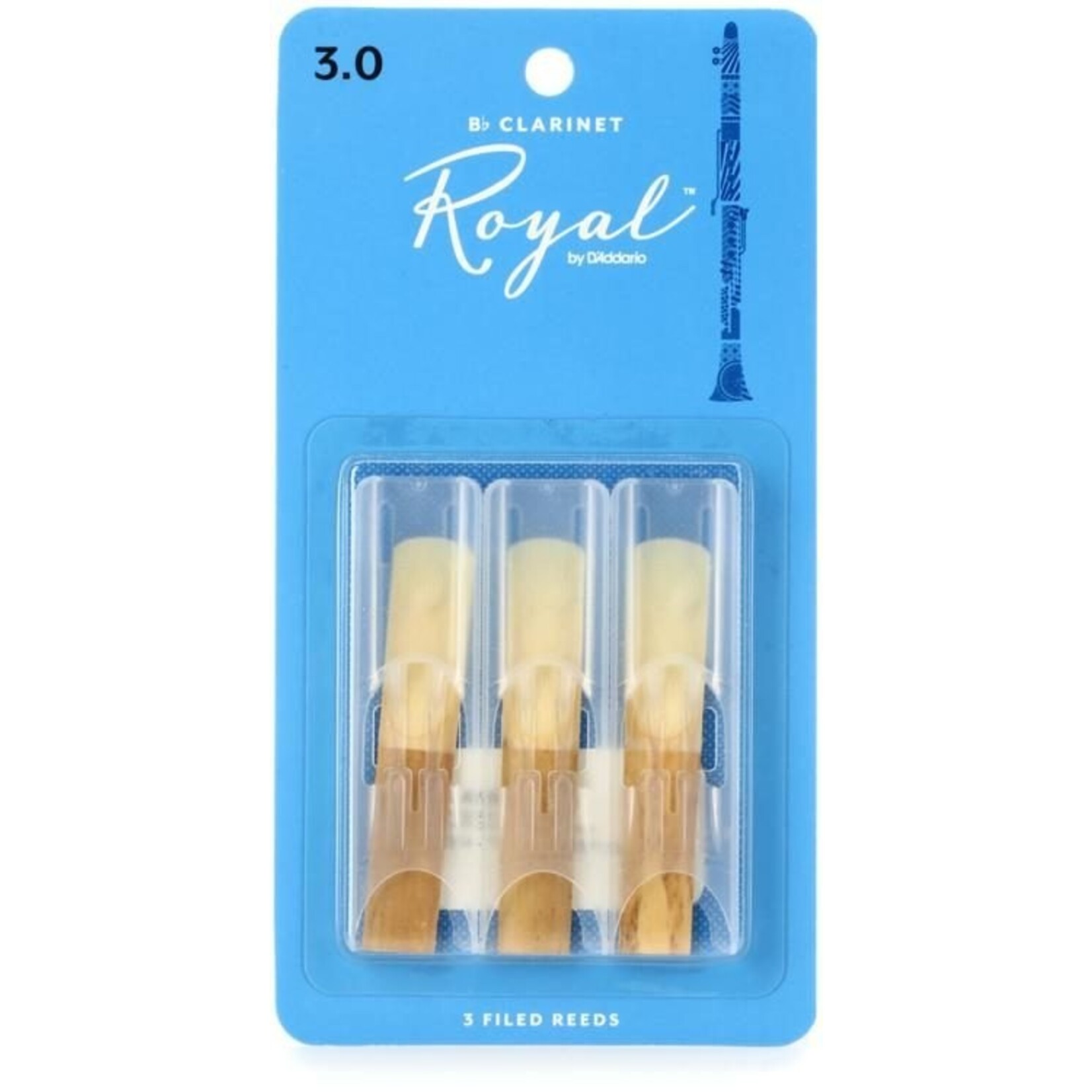 Rico Royal RCB0330 Clarinet 3-Pack Strength 3