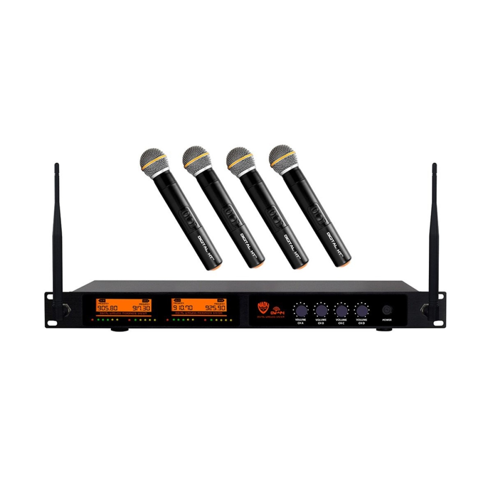 Nady DW-44-HT Quad Digital Wireless Handheld Microphone System