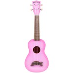 Makala Kala Soprano Dolphin Ukulele - Pink Burst