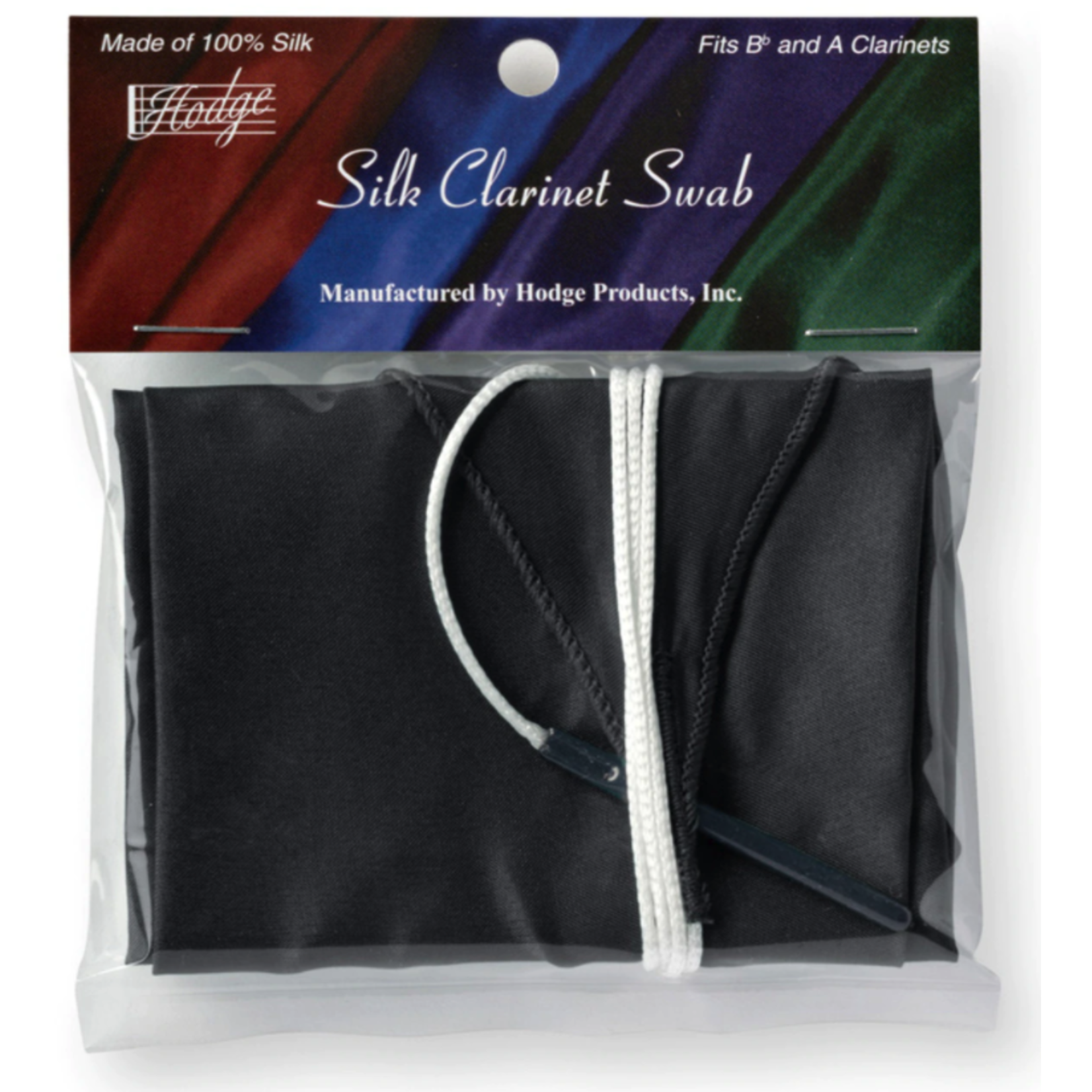 Hodge Silk Clarinet Swab - Black