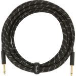 FENDER Fender Deluxe Series Instrument Cable Straight/Straight 18.6' Black Tweed