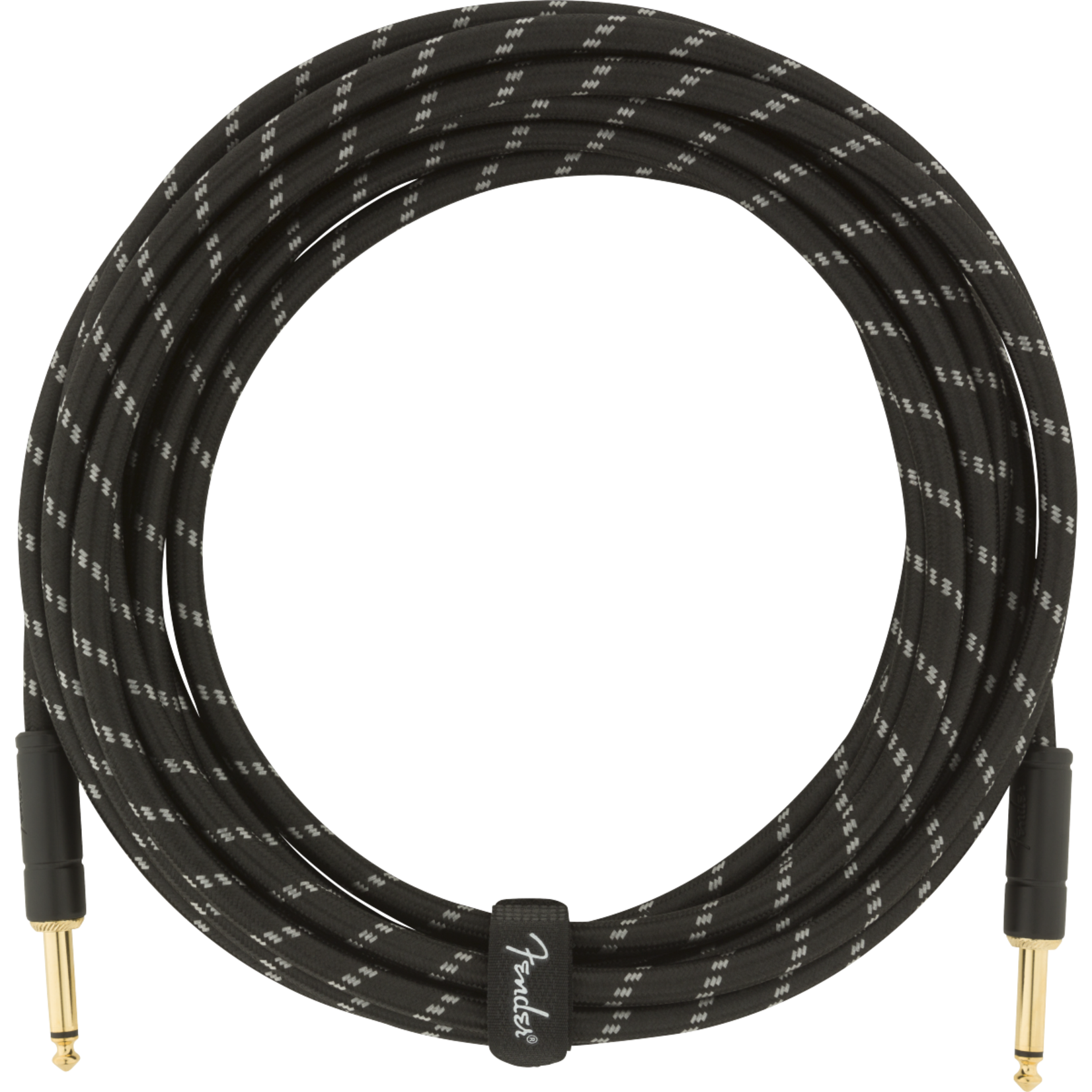 Fender Deluxe Series Instrument Cable Straight/Straight 18.6' Black Tweed